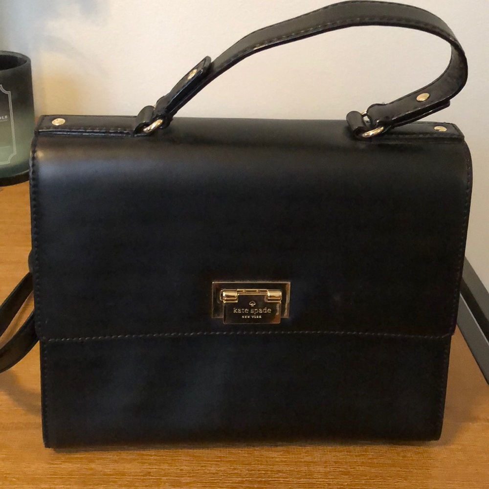 Kate Spade | Leather Satchel Bag in Black